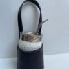 Porta mate de cuero vacuno para palanca de cambio(BORRAVINO Y NEGRO)