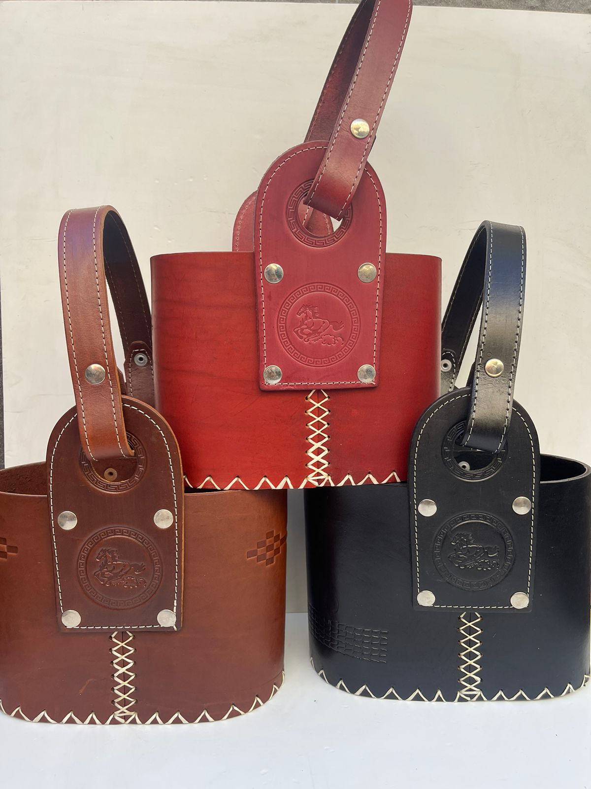 Media Canasta/ ideal dos productos 100% cuero