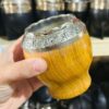 Torpedo algarrobo con virola de alpaca incelada y bombilla