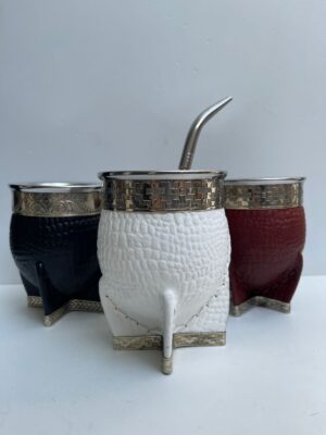 Imperial croco premium con base de alpaca con bombilla pico loro