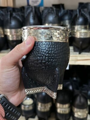 Imperial croco premium con base de alpaca + bombilla pico de loro acero inox.
