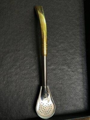 BOMBILLA CAÑO LISO pico de loro ACERO/BRONCE