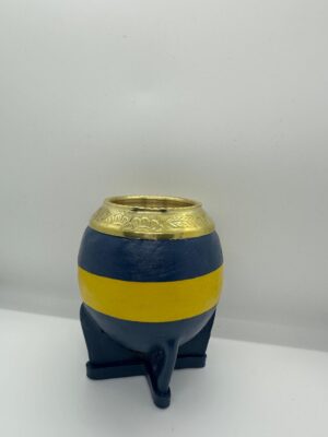 Torpedo virola de bronce cincelado cuero de Boca + bombilla c/filtro