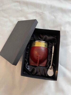 Caja estuche PRESENTACION PARA MATE Y BOMBILLA GRABADO PREDETERMINADO