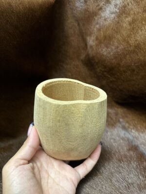 Mate ranchero liston para pintar con bombilla chata de aceo con dije
