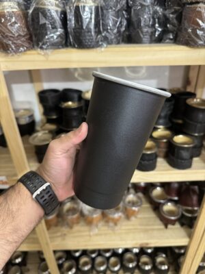 VASO FERNETERO LISO NEGRO