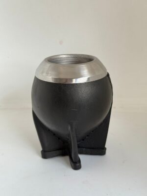 Torpedo negro interior de CALABAZA virola acero boca ancha CON BOMBILLA