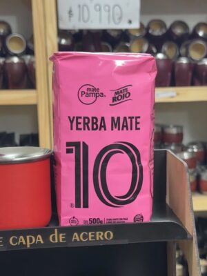 YERBA MATE 10 PAQUETE ROSA 500GR